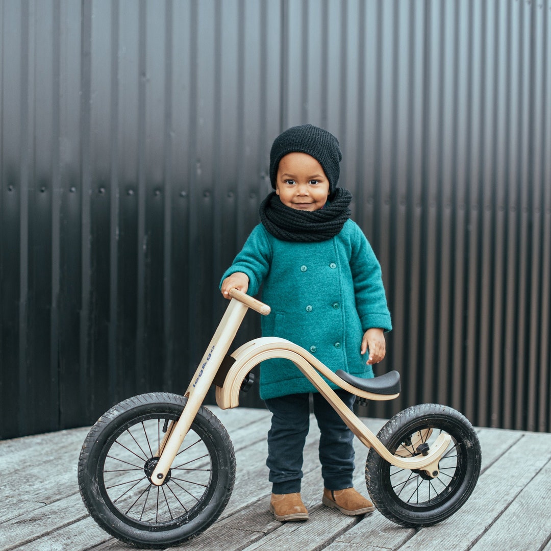Wooden Balance Bike 12, Wood Push Bikes, Toy Bicycle, No Pedal