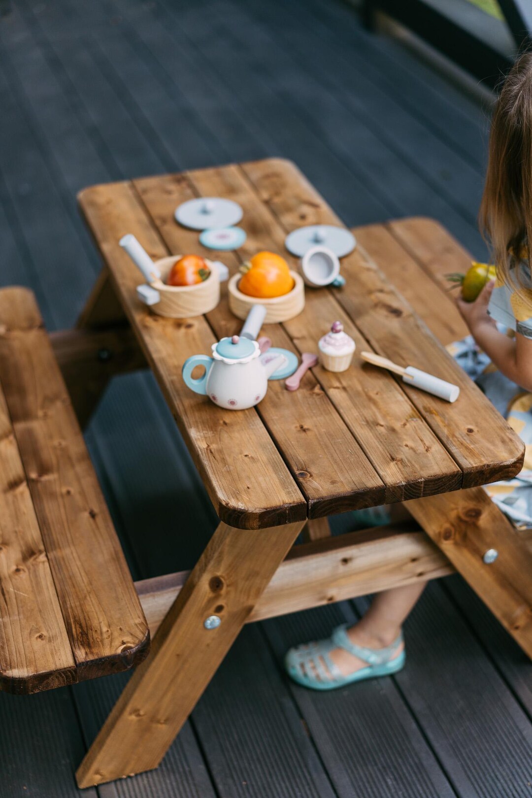 Toddler Picnic Table, Children's Outdoor Patio Furniture, Children's ...