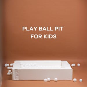 Soft play ball pit, White Ball pit, Baby ball pit, Kids ball pit, Infant ball pit, Soft Play Equipment, Open Ended Montessori Toy, Soft foam