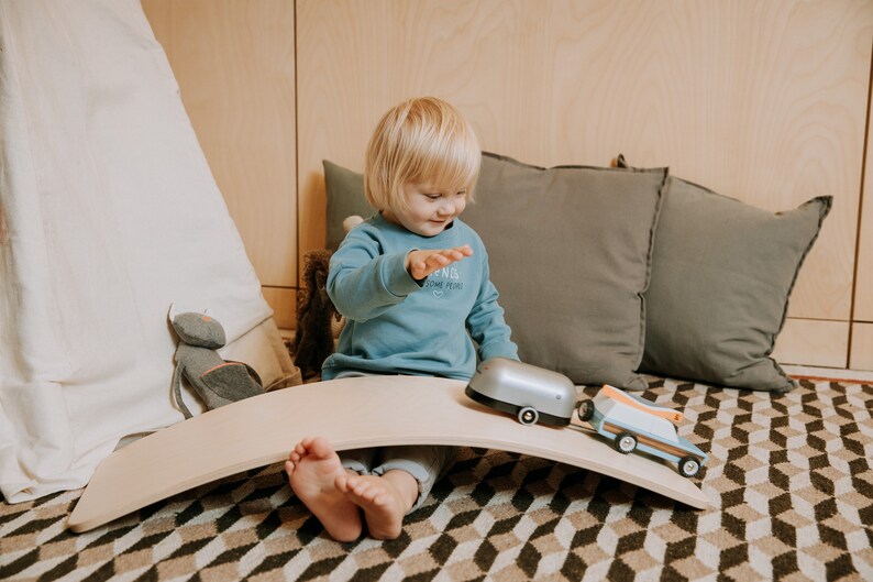 Balance board, Wood toy, Montessori toy, Rocking toy image 2