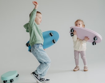 Soft Balance Ride On Board, Indoor Montessori Toy for Toddlers