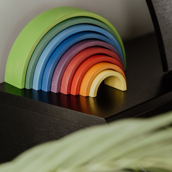 Rainbow Baby Wooden Rainbow Stacker Toy 
