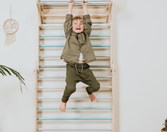 Climbing Triangle & Climber (Swedish) Wall, 2in1 (+Choose Set with Ramp)