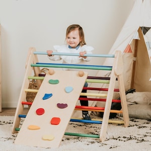 Triangle Climber, Climbing Set, Climbing Triangle, Climbing Gym, Climbing Triangle and Ramp, Triangle set, triangle and ramp