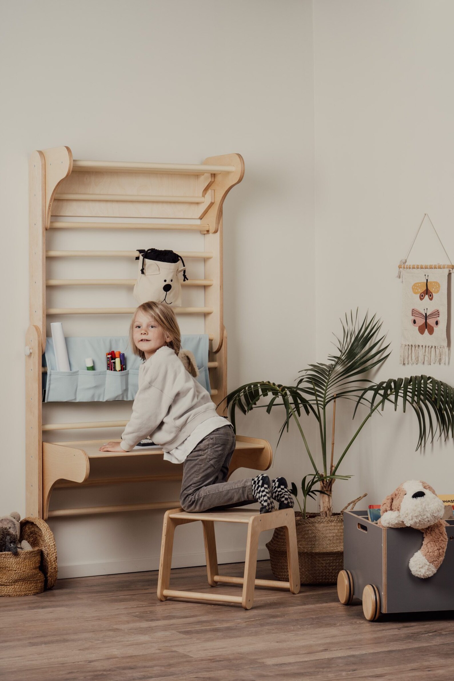 Montessori Storage Organizer for Triangle/swedish Wall 2in1 Etsy