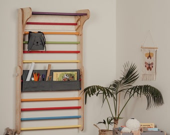Storage Organizer Sets for Climber Wall, Gray