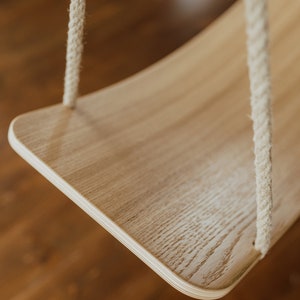 Balançoire, Balance board, Swing board, Swing Chair, Jouet en bois, Jouet Montessori, Jouet à bascule, Balançoire en bois, Balançoire intérieure, Balançoire extérieure, Schaukel image 5