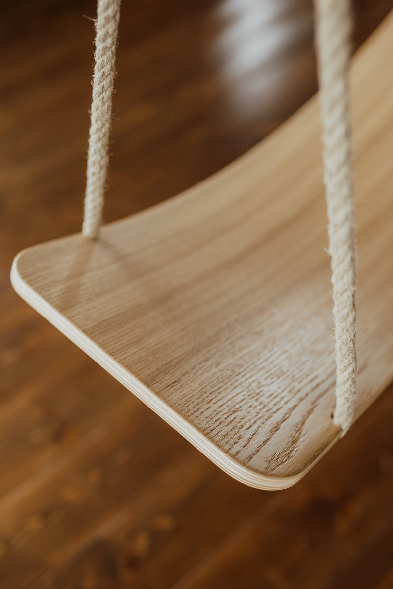 Balançoire, Balance board, Swing board, Swing Chair, Jouet en bois, Jouet Montessori, Jouet à bascule, Balançoire en bois, Balançoire intérieure, Balançoire extérieure, Schaukel image 5