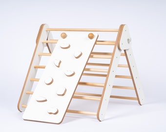 Gym Triangle, Kids climbing ladder, Step triangle, Triangle Climber with Ramp, Climbing Set, Climbing Triangle, Climbing Gym, MDF