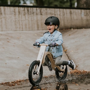 Balance bike with pedals, Wooden bike, Wooden balance bike with pedals, 2in1, from age 1-6 years