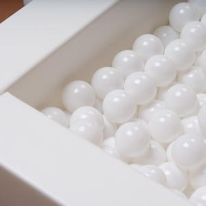 500 pcs Balls for ball pit, Ball pit balls, White soft balls for kids ball pit, Balls for ball pool, Separate set of balls for ball pit