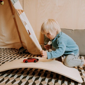 Balance board, Wood toy, Montessori toy, Rocking toy image 5