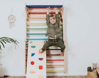 Climbing Triangle & Climber (Swedish) Wall 2in1 with Ramp