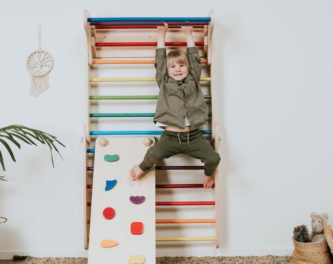 Featured listing image: Climbing Triangle & Climber (Swedish) Wall 2in1 with Ramp