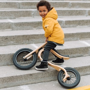 Laufrad aus Holz,  Laufrad ab 1 - 6 Jahre, 12inch, first bike, 12 Zoll, perfekt für das erste Fahrraderlebnis