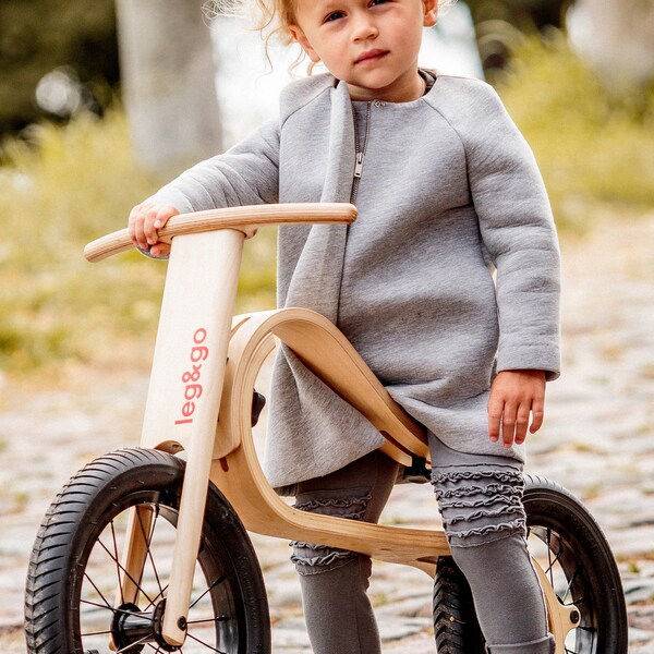 Laufrad aus Holz,  Laufrad ab 1 - 6 Jahre, 12inch, first bike, 12 Zoll, perfekt für das erste Fahrraderlebnis
