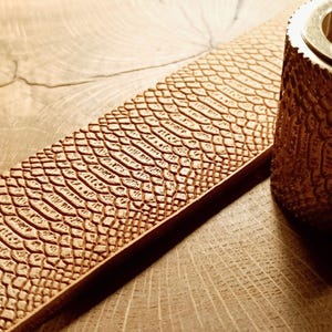 Brass Snake Skin Embossing Roller: Leather Craft Tool (28mm or 42mm) image 4