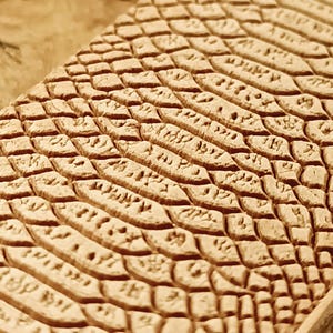 Brass Snake Skin Embossing Roller: Leather Craft Tool (28mm or 42mm) image 2