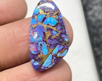 Spiny Oyster Purple Mohave Turquoise Cabochon, Beautiful Cabochon 10 cts 25x25x3 mm #6995