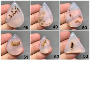 Dendritenachat cabochon, Motivachat, bitte oben auswählen.