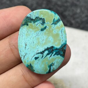 Turkoois cabochon, Hubei turkoois cabochons, Tibetaans turkoois cabochons, 28 kt 30 x 22 x 5 mm 7736