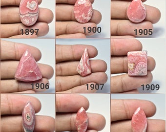 Rhodochrosite cabochon, cabochon rose, designer cabochon, s’il vous plaît choisir d’en haut ...