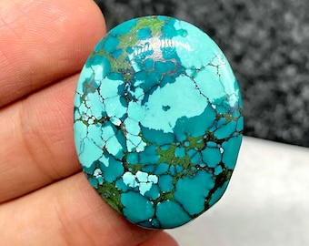 60-carat High-grade Cloud Mountain Turquoise From Hubei China