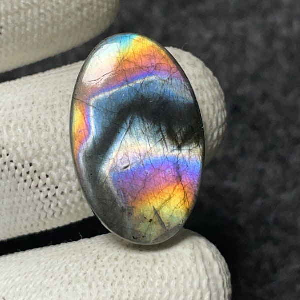 Spectrolite Cabochon, Spectrolite labradorite Cabochon, multi fire labradorite, Oval shape, 16cts, 24x15x5mm A253