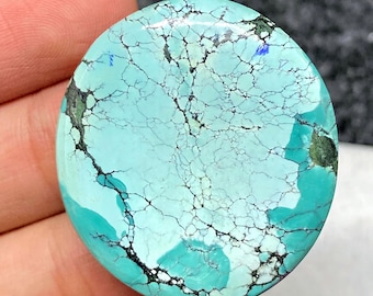 60-carat High-grade Cloud Mountain Turquoise From Hubei China