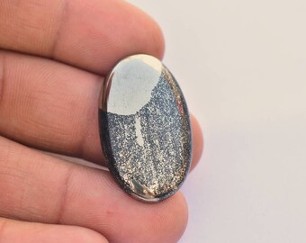 38 CTS Apache Pyrite Apache Gold #4436 MM Oval Cabochon Beautiful Pyrite Cabochon 30x21x5