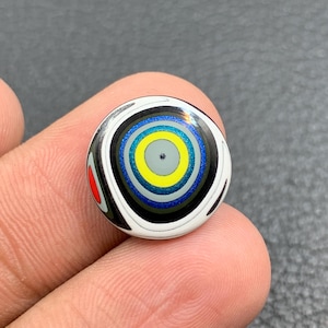 Fordite cabochons, Detroit paint cabochons, jeep wrangler paint Cabochon 2 cts 15x2 mm f26