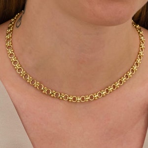 Gold chain necklace for women, 18K Gold filled necklace, gold layering necklace