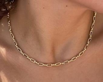 18K Gold filled Necklace, Non tarnish chain necklace, gold chain necklace for women, gold filled jewellery