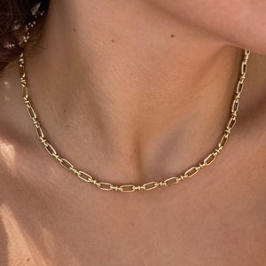 18K Gold filled Necklace, Non tarnish chain necklace, gold chain necklace for women, gold filled jewellery