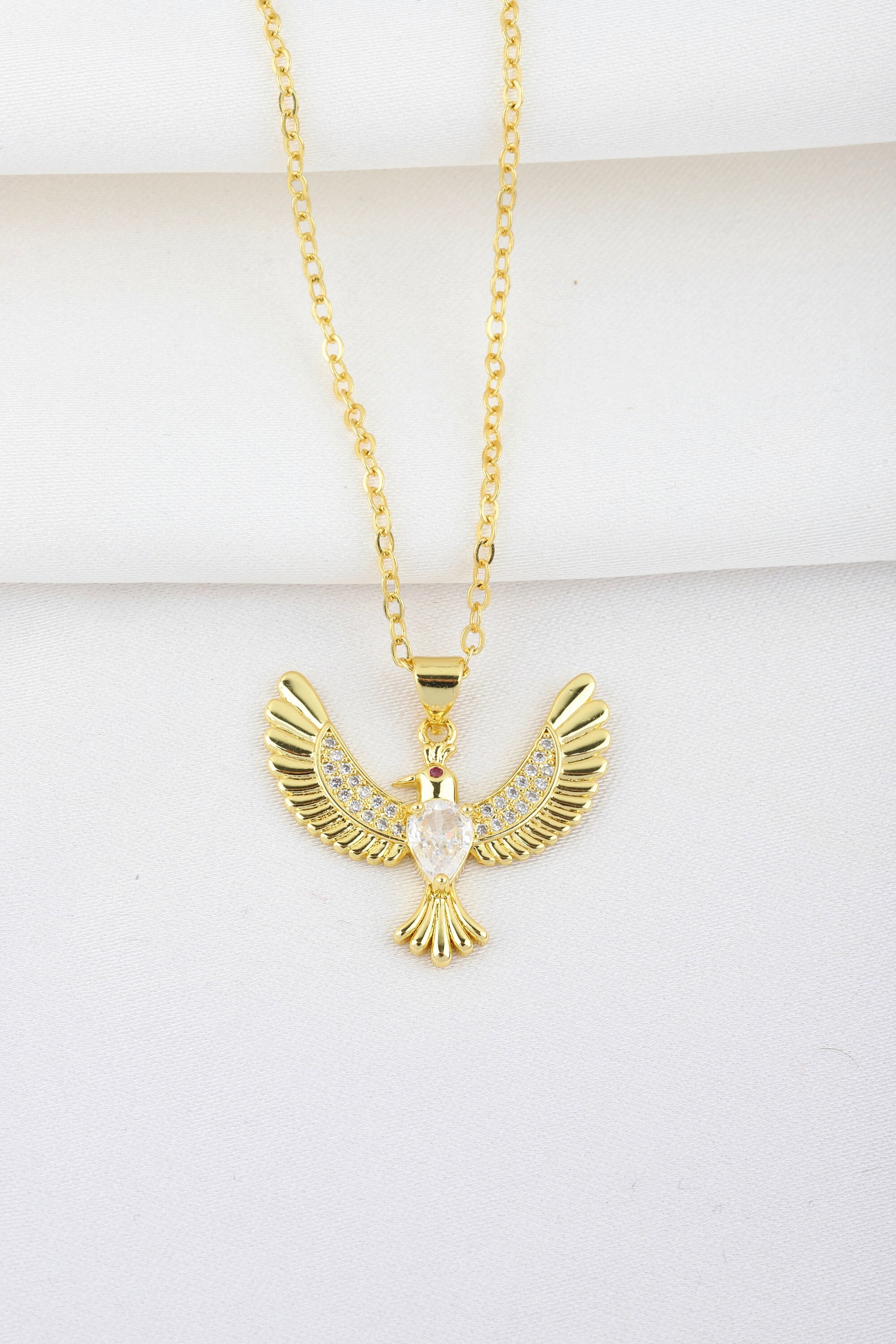 ネックレス・ペンダント FHL Necklace Gold Phoenix Necklace, 18K Gold Filled Bird Pendant Necklace