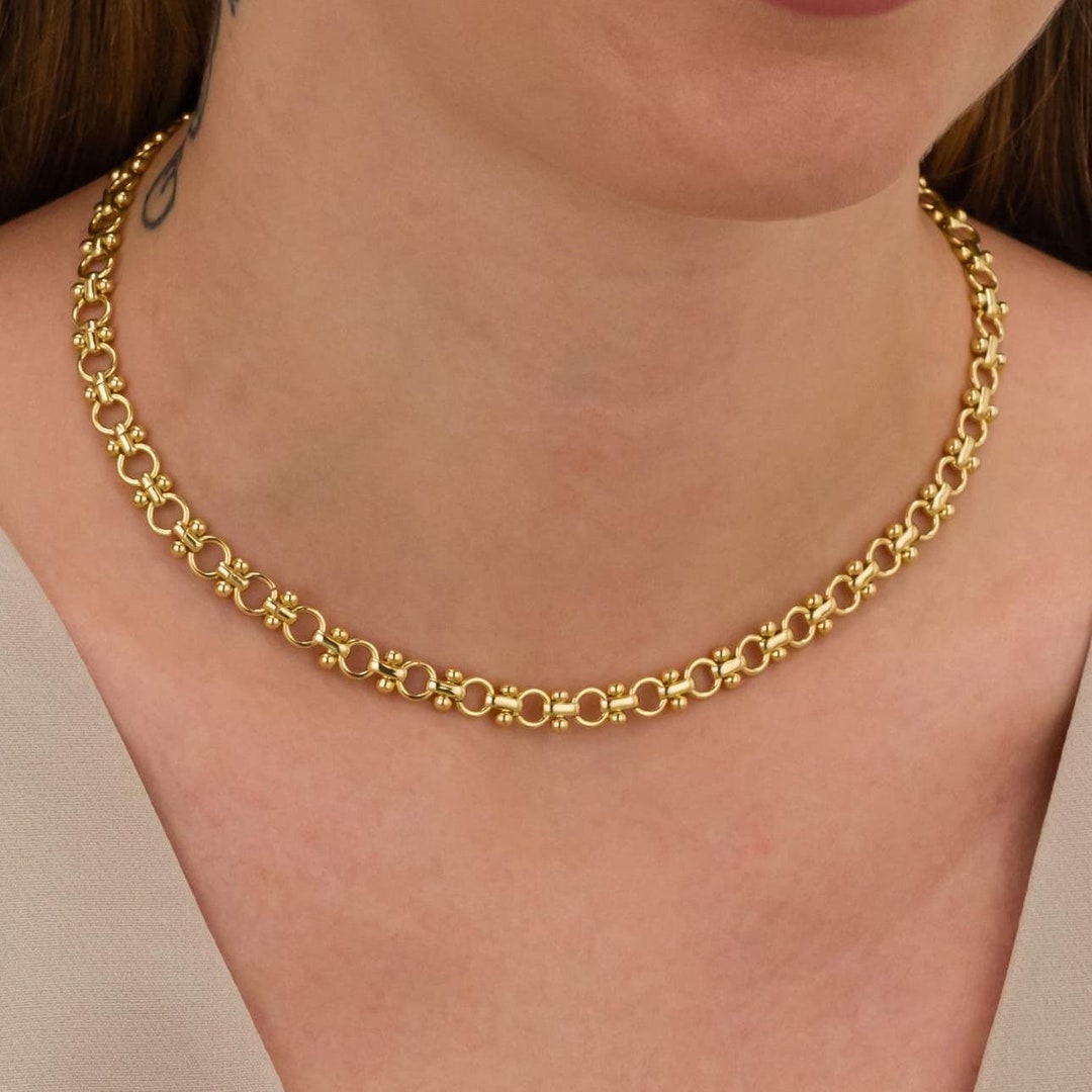 18Kt Gold Plated With Cz Layered Necklace For Women