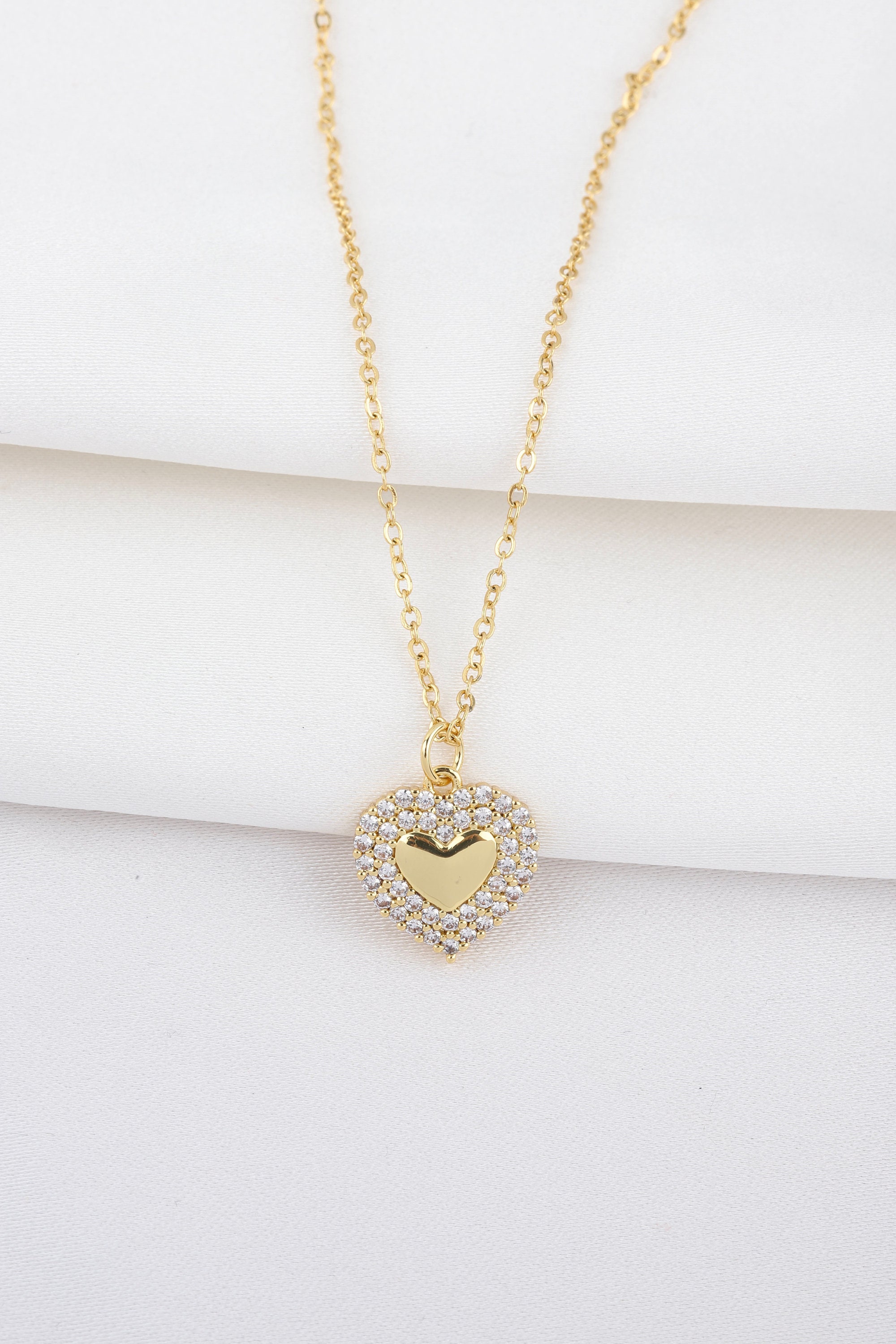 Collane A Cuore In Oro In Acciaio Inossidabile 316L Donna Gioielli Girocollo Con Ciondolo Damore Festival E Feste Da 20,75 € | DHgate