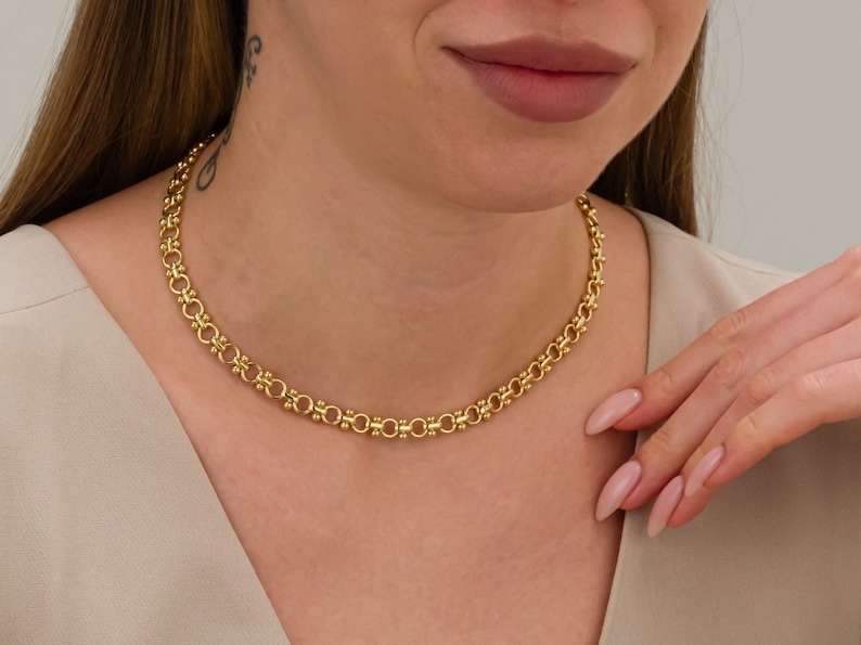 Gold Chain Necklace for Women, 18K Gold Filled Necklace, Gold Layering ...