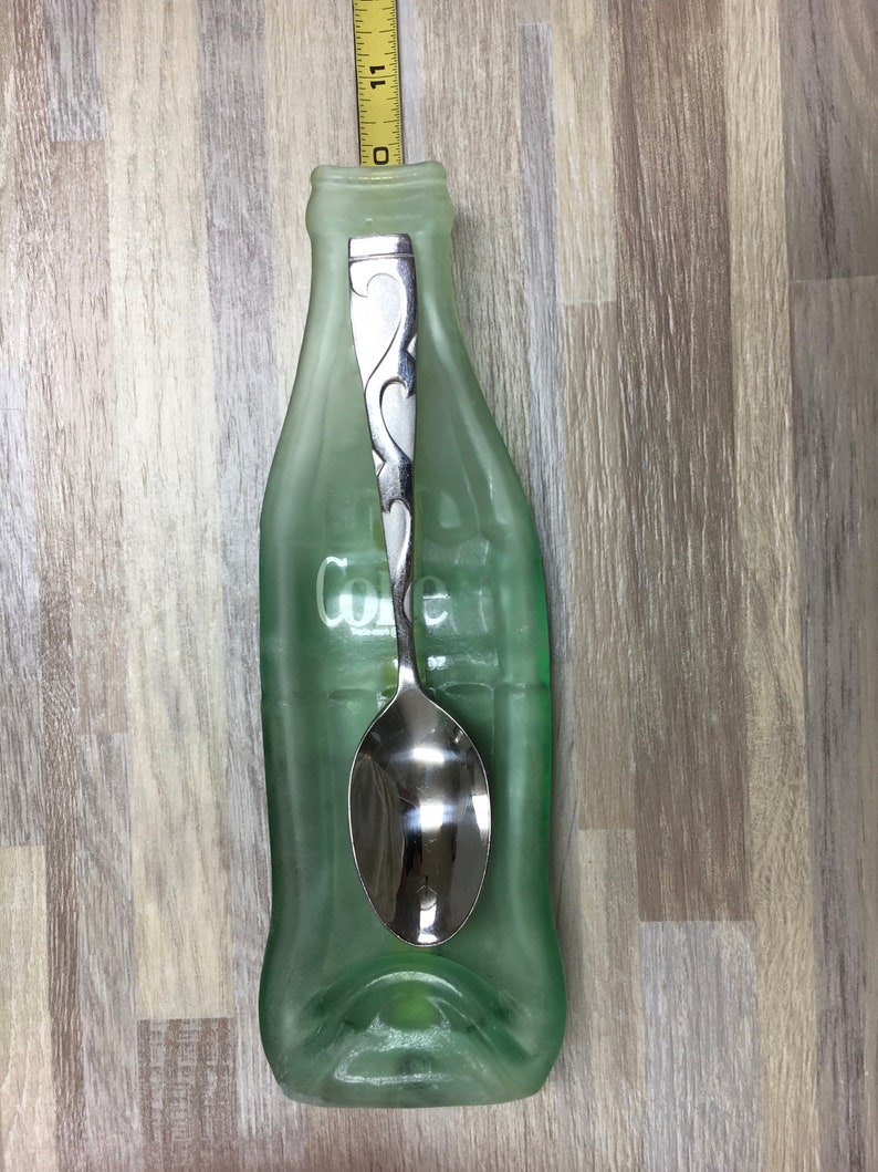 Melted Recycled Vintage Green Glass Cocacola Bottle Spoon Etsy
