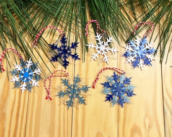 Snowflakes, Christmas Ornaments, Christmas Garland, Christmas tree Decor, Snow decorations, Tag gifts, Let it snow, Winter decor