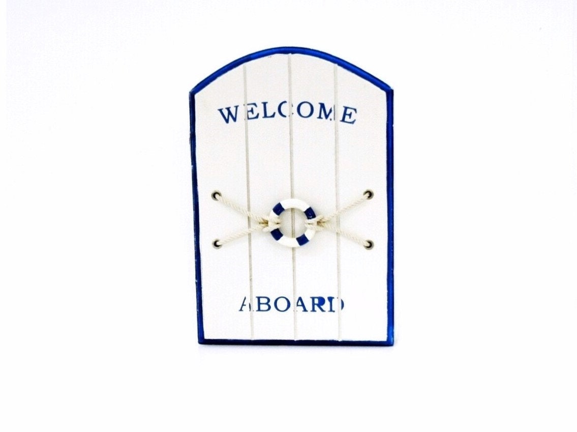 Gabinete de llave de montaje en pared náutica bienvenido a | Etsy