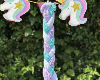 Purple, White, Aqua Unicorn Tail, Halloween Costume Party Dress Up