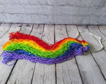 Rainbow Unicorn Tail-Dress Up-Unicorn Costume- Raindow Tail- Birthday Dress up