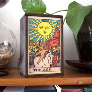 The Sun Major Arcana Tarot Stash Box~ 4x6"