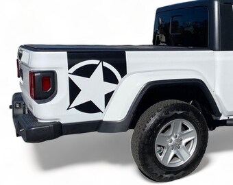 2020-2024 Passend für jeep Gladiator Side Hero Stripes 3M Vinyl Grafiken Sendungsverfolgung Abziehbilder und LKW-Aufkleber