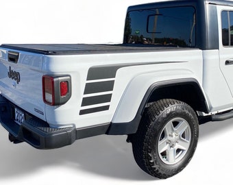2020-2024 Passend für jeep Gladiator Side Racer Stripes 3M Vinyl Grafiken Sendungsverfolgung Abziehbilder und LKW-Aufkleber
