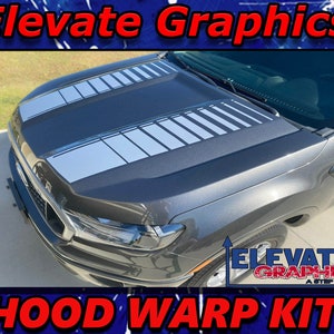2019-2023 Fits Ford Ranger Warp Hood Stripes Vinyl Auto Graphics 3M Decals Stickers
