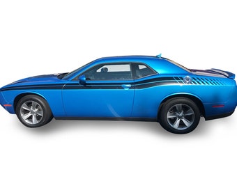 For Dodge Challenger Side RT Beast Graphics 3M Auto Stripes Vinyl Decal Sticker 2011-2023