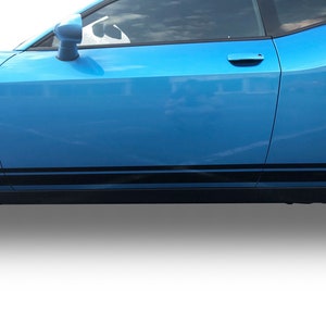 Für Dodge Challenger Side Rocker One Stripes 3M Auto Vinyl Grafiken Decals Aufkleber 2008-2023
