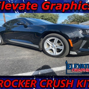 2016-2018 Fits Chevy Camaro Side Rocker Crush Decals 3M Auto Stripes Vinyl Graphics